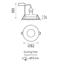 ACB Udendørs lampe 3554/8 GU10 IP54, opal, hvid dæmpbar