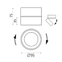 ACB Indbygnings loftlampe MAKO rund IP20, hvid 