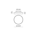 ACB Loftlampe ROMA 3974/40 med diffuser IP20, sort