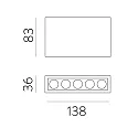 Loftlampe INVISIBLE 3980/138 IP20