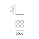 Loftlampe INVISIBLE 3980/66 IP20, hvid