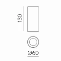 ceiling luminaire PIPE 3986 IP20