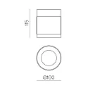 ACB Loftlampe LUX 3989/10 IP20, sort, sort blank