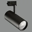 ACB LED 3-phase track spot ISQUIA 4117/9, COB, 27W 3000K 2625lm, CRI-95, adjustable, incl. adapter, black