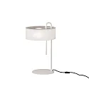 Bordlampe CLIP 8178 med afbryder E27 IP20, hvid