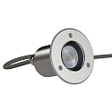 Gulvindbygningslampe PLUG-N-PLAY / GU10 PAR16 med lampefatning GU10 IP67, rustfrit stål