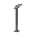 LED Pullertlampe Type nr. 2091, IP54, højde 90cm, 16W 3000K 1600lm, svingbar 120°, Støbt aluminium / satin glas, antracit