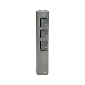 Udendørs Sokkelkolonne Type nr. 2102, 3-vejs, IP44, uden Skiftefunktion, Støbt aluminium, antracit