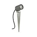 Jordspyd lampe Type nr. 2399, IP44, til GU10 PAR16 (LED), svingbar, Støbt alu antracit / glas, inkl. forbindelseskabel