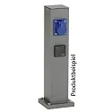 Albert Udendørs Energikolonne tom Type nr. 4405, IP54, maks. 3  indsatser, uden belysning, uden Skiftefunktion, antracit