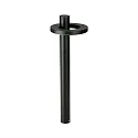 LED Pullertlampe Type nr. 2093, Lysfordeler i ringform, IP54, højde 90cm, 16W 3000K 1600lm, stiv optik, sort matt