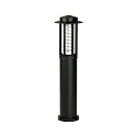 Udendørs LED Pullertlampe Type nr. 2203, IP54, 100cm, 230V AC/DC, 25W 3000K 2100lm, Støbt alu sort / Plexiglas klar