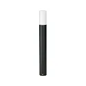 LED Pullertlampe Type nr. 2277, IP44, højde 90cm, 10W 3000K 900lm, Støbt aluminium / Opalglas, dæmpbar, sort matt