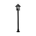 Gulvlampe Landstil Kegeltag moderne Type nr. 4126, højde 125cm, IP44, E27 QA55 maks. 57W, Støbt aluminium / klar, sort matt