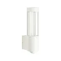 Udendørs Væglampe Type nr. 0215, IP44, E27 maks. 20W, Støbt aluminium / Opalglas, hvid