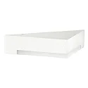 LED Outdoor Wall luminaire Type No. 0333, IP54, triangle shape, 5W 3000K 480lm, cast alu / acrylic glass, dimmable, white