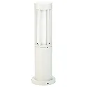 Udendørs Sokkellampe Type nr. 0507, IP44, højde 50cm, E27 maks. 20W (LED), Støbt aluminium / Opalglas, hvid