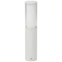 Pedestal luminaire Type No. 0545, IP44, 50cm, E27 max. 20W (LED), stainless steel / acrylic glass / inside opal, white matt