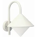 Udendørs Væglampe Type nr. 0645 med Bue beslag, IP44, E27 QA55 maks. 57W, Støbt aluminium / Opalglas, hvid