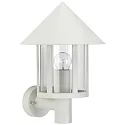 Udendørs Væglampe Type nr. 1824, med vægbeslag, IP44, E27 QA55 maks. 57W, Støbt aluminium / Akrylglas klar, hvid