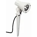 Jordspyd spot Type nr. 21543, IP54, E27 PAR20 maks. 50W, drejelig og svingbar, inkl. 250cm forbindelseskabel, hvid