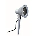 Jordspyd spot Type nr. 2156, IP54, E27 PAR30 maks. 75W, drejelig og svingbar, Støbt aluminium / Sikkerhedsglas, hvid