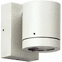 Udendørs Vægspot Type nr. 2193 - 1-sidet, IP54, GU10 PAR16 maks. 50W, drejelig 330°, Støbt alu / Borosilikatglas, hvid matt
