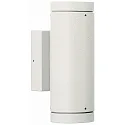 Udendørs Vægspot Type nr. 2198 - 2-sidet, IP44, 2x GU10 PAR16 maks. 50W, stiv, Støbt aluminium / Borosilikatglas, hvid matt
