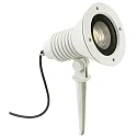 LED Jordspyd spot Type nr. 2383, IP54, 29W 3000K 4480lm 30°, drejelig og svingbar, dæmpbar, Støbt alu / glas, hvid matt