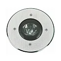 Outdoor Ground recessed spot Type No. 2149, IP67 IK08, Ø 22cm, G9 QT14 max. 60W, stainless steel cover, swiveling 30°