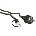 Tilslutningskabel PLUG-N-PLAY 2-fold, med stik, sort 250cm