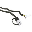 Tilslutningskabel PLUG-N-PLAY 2-fold, med åbent kabel, sort 250cm
