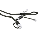 Forlængerkabel PLUG-N-PLAY 3-fold, sort 500cm