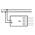CASAMBI LED power supply NU3CHBT98-3x20 current constant, adjustable, 3 channel, white