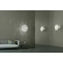 Axolight Wall luminaire AP AURA, E27, IP20, Murano glass, white