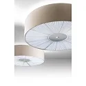 Ceiling luminaire PL SKIN 070, E27, IP20, with cover below, beige / warm white