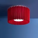 Loftlampe PL SKIRT 150 E27 IP20, rød, hvid dæmpbar