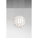 Axolight Pendant luminaire SP AURA 60, E27, IP20, Murano glass, white