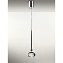 LED pendant luminaire SP FAIRY, 7.4W, 2700K, 565lm, IP20, chrome, clear glass