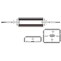 HWH Blulaxa LED Transformer Trafo 0.5W-100W / 12V DC, fast spænding, aluminiumshus