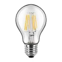 Blulaxa LED Filament Pæreformet Lyskilde RETRO klart, 300°, E27, varmhvid, glas, 8W