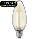 HWH Blulaxa LED Filament Lamp Candle 4,5W E27 warmwhite, glass (clear) CRI > 90