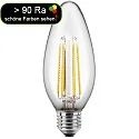HWH Blulaxa LED Filament Lamp Candle 4,5W E27 warmwhite, glass (clear) CRI > 90