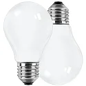 LED Filament Lyskilde pæreformet E27, 7W, 810lm, 2700K varmhvid, 300°, Glas opal, Doppelpack