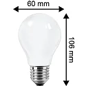 HWH Blulaxa® LED Filament Lyskilde pæreformet, E27, 7W 6000K 810lm 300°, Glas klar