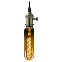 HWH LED Rørlampe T65, 5W, E27, 250lm, 1800K, glas guld VSS, 275 x 65 mm