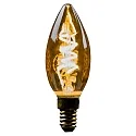 HWH LED Lyskilde kerteformet, 2,5W, E14, 125lm, 1800K, glas guld VSS