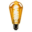 HWH LED Lyskilde ST64, 5W, E27, 250lm, 1800K, glas guld VBS