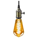 HWH LED Lyskilde ST64, 5W, E27, 250lm, 1800K, glas guld VBS