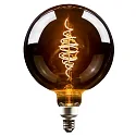 HWH LED Lyskilde globeformet G200, 8,5W, E27, 200lm, 1800K, glas smoky CRO